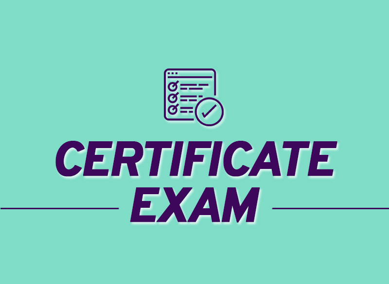 Course photo: Certificate Exam
